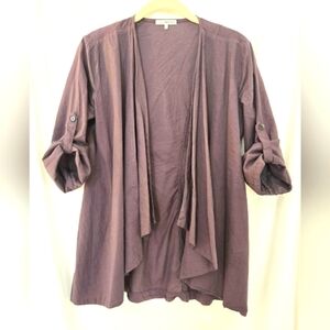 ( James Perse ) Draped Open-Front Jacket